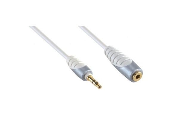 Bandridge SIP3601 3.5mm headphone extension Lead | Cables4all