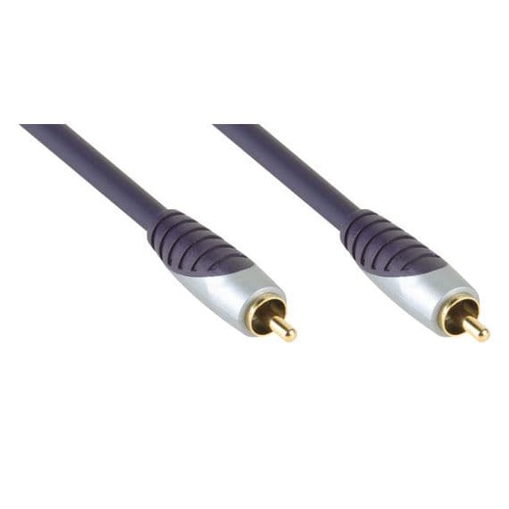 Bandridge SAL4102 Premium 2m RCA Subwoofer Audio Cable | Cables4all