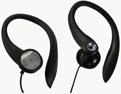 Black Clip on Earphones - Sports headphones