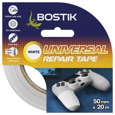 Bostik 50mm x 20m Universal  Gaffer Repair Tape  - White