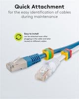 Cable Marker Clips - Digits 0-9 Colour Coded | Cables4all