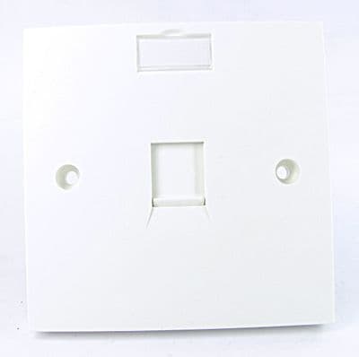 CAT5e / CAT6 Network Wall Plate - Easy Connect (White)