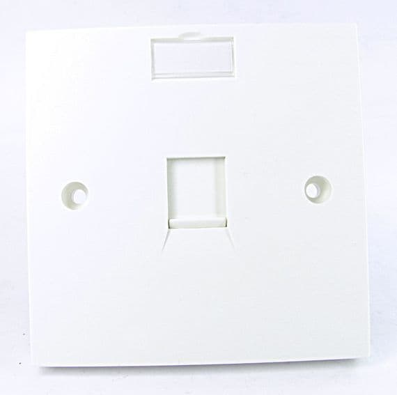 CAT5e / CAT6 Nework Wall Plate - Easy Connect (White) | Cables 4 ALL