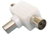 Coaxial Male to 2 x Female TV Aerial Adaptor / Splitter