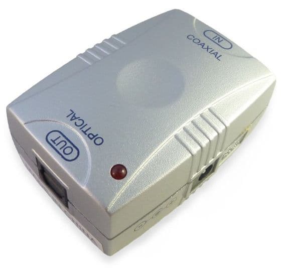 Coaxial to Optical Digital Converter Audio  | SPDIF |  Cables4all