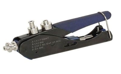 CX3 Multi Compression Tool  - RG6, RG59, WF65, WF 100 , F Connectors