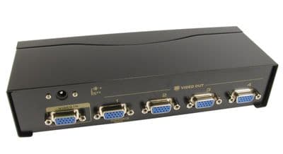 DDC Compatible VGA Video splitter 1 into 4 (450 Mhz)