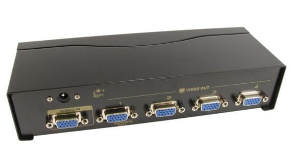 1 into 4 SVGA Video splitter (450 Mhz) | Cables4all