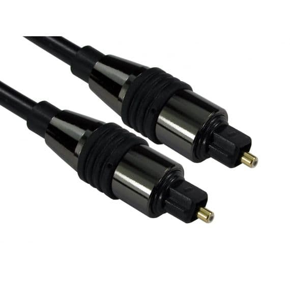 1m Digital Optical Cable with Braided Sleeve | Optical Audio Cable | Cables4all