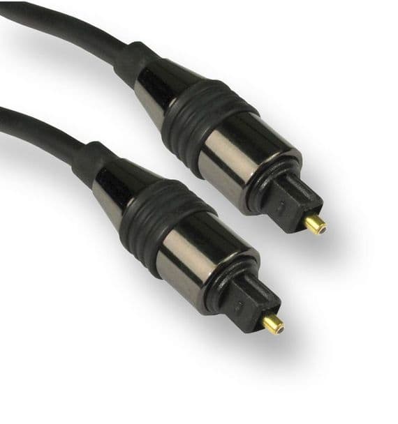 2.5m Digital Optical Audio Cable | Gold Plated Toslink Lead