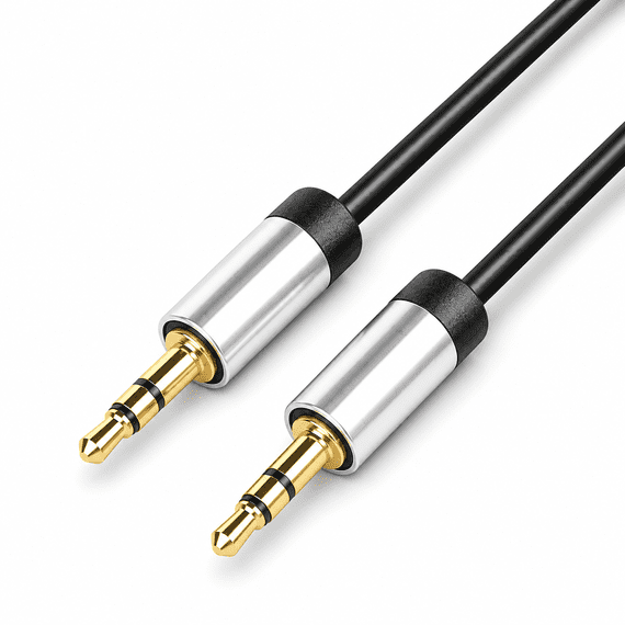 Aluminium Series 5m 3.5mm Jack Audio Cable | 24k Gold Plated Jack Plugs | Cables4all