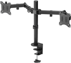 Dual Monitor Desk  Mount Stand - Monitor Arm For 2 Monitors | Cables 4 ALL