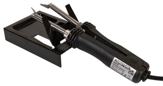 Duratool 48W Soldering Tweezers Kit with 7 Tips & Stand - D03318 | Cables 4 ALL