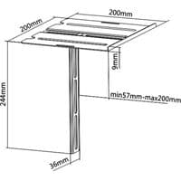 DVD, AV Receivers, Sky Wall Mount - Can be attached to Existing TV Wall Mount or Wall