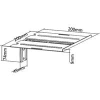 DVD, AV Receivers, Sky Wall Mount - Can be attached to Existing TV Wall Mount or Wall