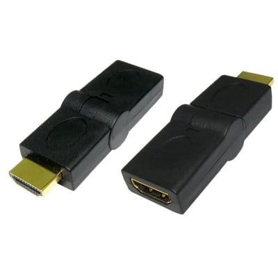 HDMI Coupler Male to Female Cable Extender Rotatable 90 Degree - 270 Degree