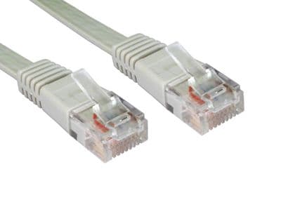 Flat CAT5e Ethernet Network Cable (0.5m - 30m Lengths)