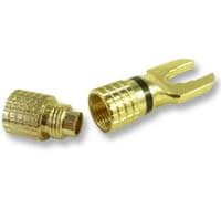 6mm Spades connectors for speaker connections | Cables4all