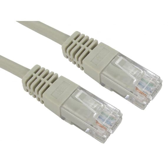 Grey 10m Patch Cables - CAT5e Network Cable