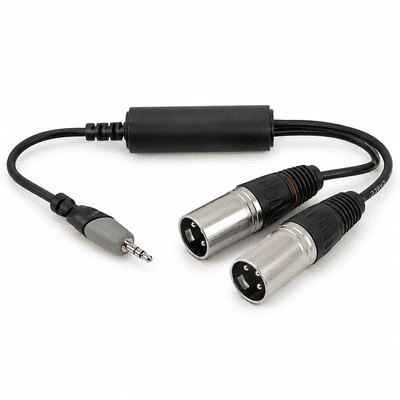 Ground Loop Isolator – 3.5mm Jack to 2 x XLR Plugs (1.5m)