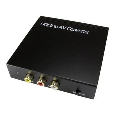 HDMI to 3x RCA Converter - Connects 3 RCA Plugs Audio and Video