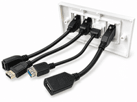 HDMI USB 3.0 DisplayPort VGA Wall Plate | Cables 4 ALL