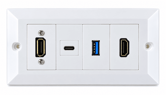 HDMI USB 3.0 DisplayPort VGA Wall Plate | Cables 4 ALL