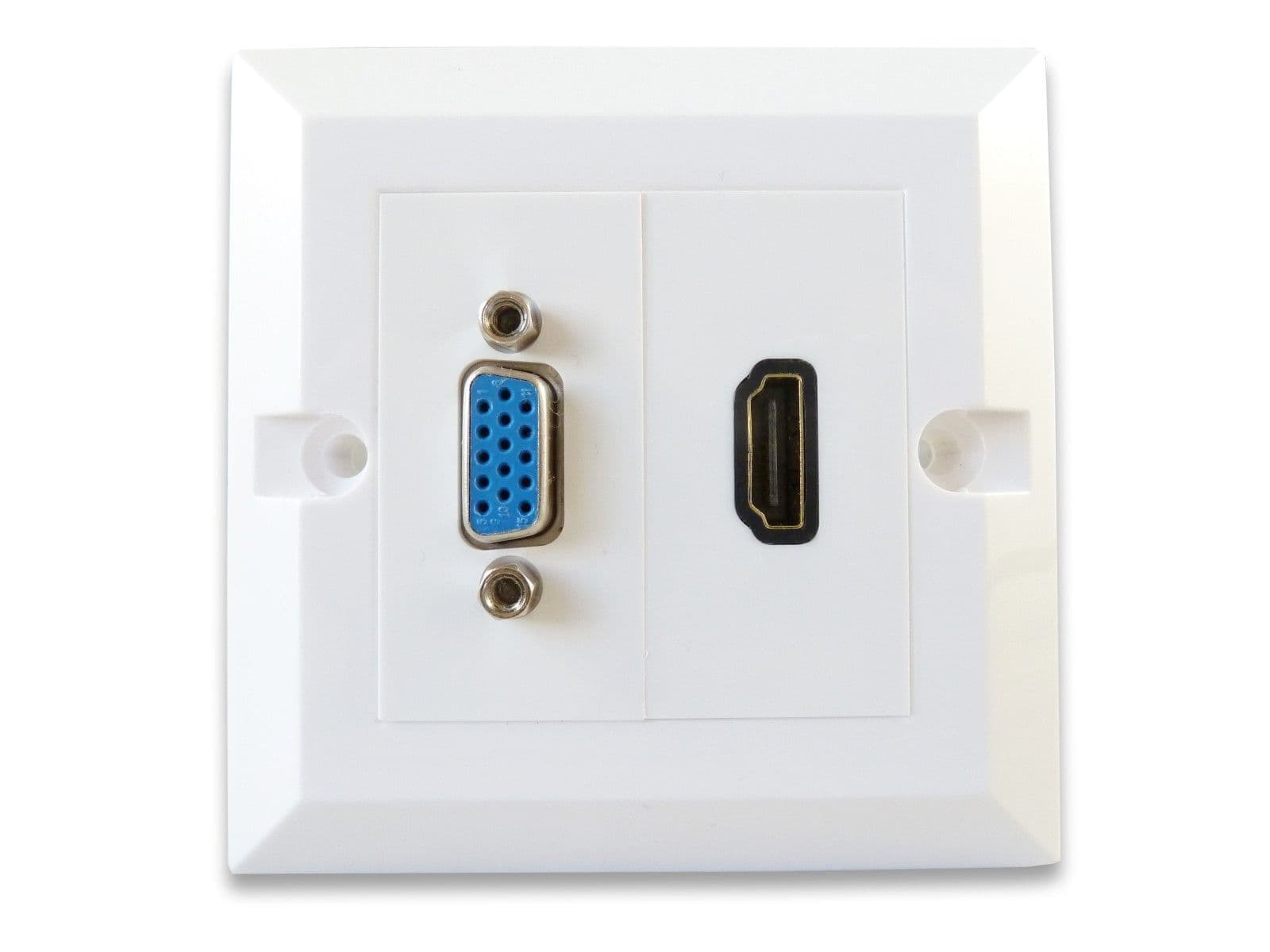 HDMI VGA Wall Plate - Quick Connect Faceplate | Cables4all