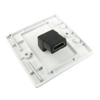 Single HDMI Wall Plate With Angled HDMI Socket on Reverse  Cables 4 ALL