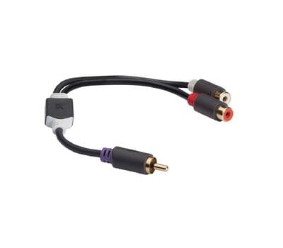 High Quality Subwoofer RCA 2 into 1 Adapter Cable - 1 Male to 2x Female