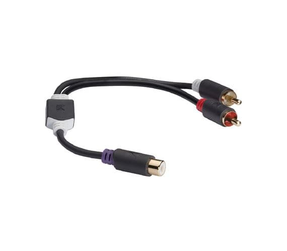High Quality Subwoofer RCA 2 into 1 Adapter Cable | Cables4all