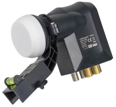 Hybrid 6 Output Wideband / Quad LNB Suitable for SkyQ, Sky HD, Freesat