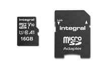 Integral 16GB Micro SDHC Card  - Memory Card With MicroSD Adapter | Cables 4 ALL