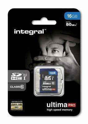 Integral 16GB SDHC Card  - Integral Ultima Pro Memory Card