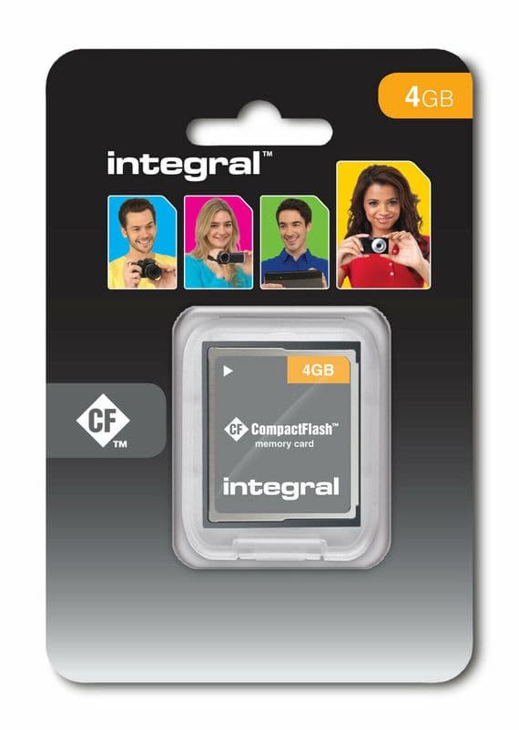 Integral 4GB Compact Flash Card - CF Memory Card