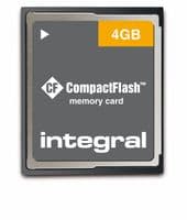 Integral 4GB Compact Flash Card - CF Memory Card