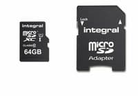 Integral 64GB Micro SDXC Card With SD Adapter | Cables 4 ALL