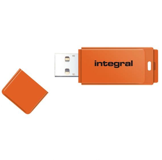Integral 64GB Neon Orange USB 3.0 Flash Drive | Cables 4 ALL