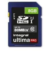 Integral 8GB SDHC Card  - Integral Ultima Pro Memory Card | Cables 4 ALL