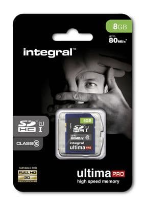 Integral 8GB SDHC Card  - Integral Ultima Pro Memory Card