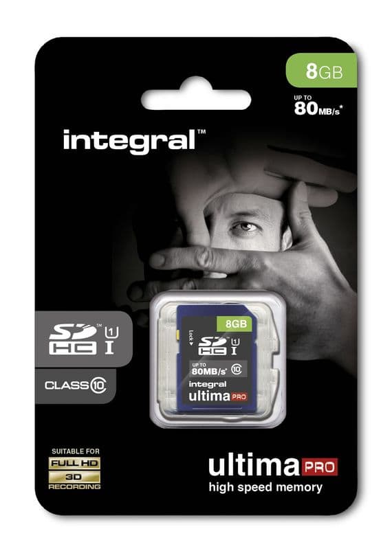 Integral 8GB SDHC Card  - Integral Ultima Pro Memory Card | Cables 4 ALL
