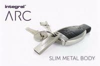 Integral ARC 32GB USB 2.0 Flash Drive - Small Metal Memory Stick | Cables 4 ALL