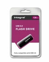 Integral Black 128GB USB 3.0 Flash Drive Superspeed USB Pen Drive | Cables 4 ALL
