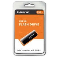 Integral Black 256GB USB 3.0 Flash Drive Pen Drive - Memory Stick 256GB | Cables 4 ALL
