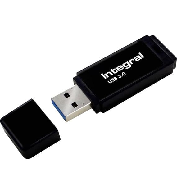 Integral Black 256GB USB 3.0 Flash Drive Pen Drive - Memory Stick 256GB | Cables 4 ALL