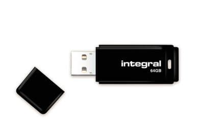 Integral Black 64GB USB 2.0 Flash Drive