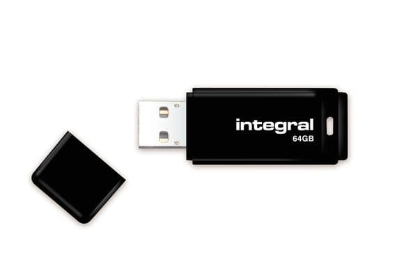 Integral Black 64GB USB 2.0 Flash Drive | Cables 4 ALL