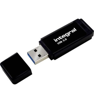 Integral Black 8GB USB 3.0 Flash Drive Pen Drive - Memory Stick 8GB