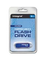 Integral Courier 16GB USB 2.0 Flash Drive - Memory Stick 16GB | Cables 4 ALL