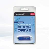Integral Courier 64GB USB 2.0 Flash Drive - 64GB Memory Stick | Cables 4 ALL